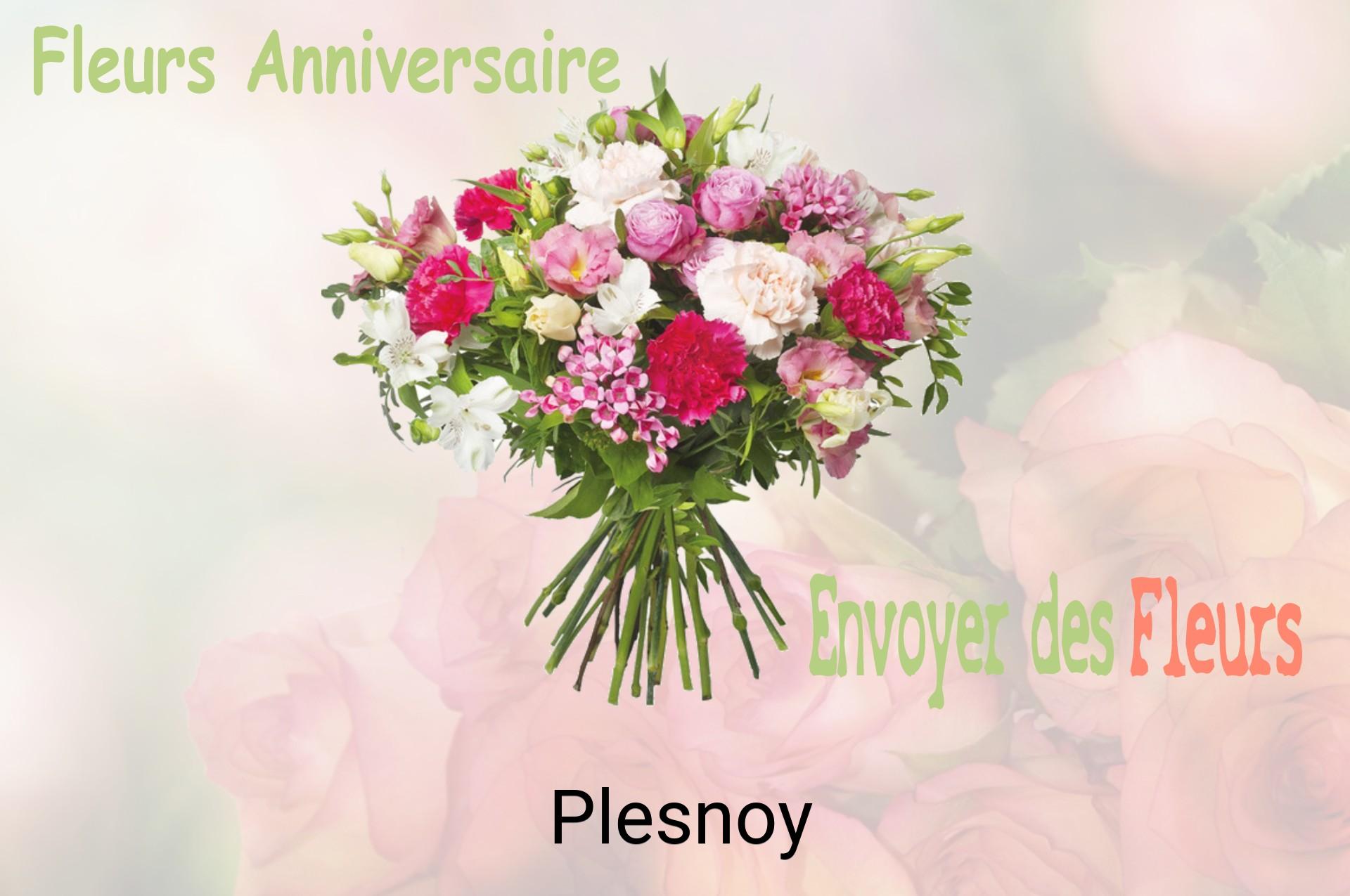 Bouquet de fleurs d’anniversaire livré à Plesnoy